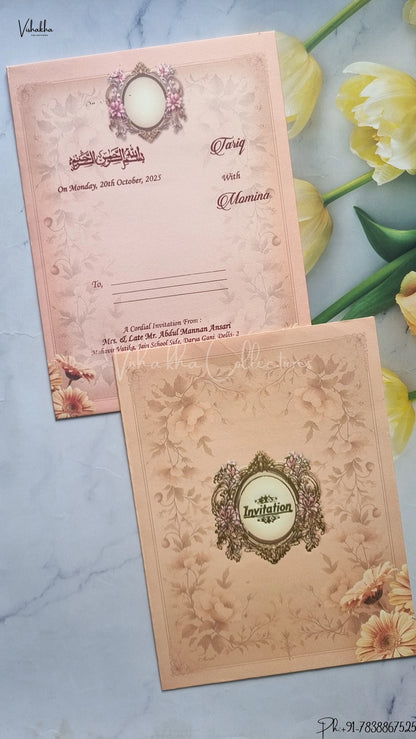 Hindu Muslim Christian Jain Sikh wedding invitation Cards SCH-154