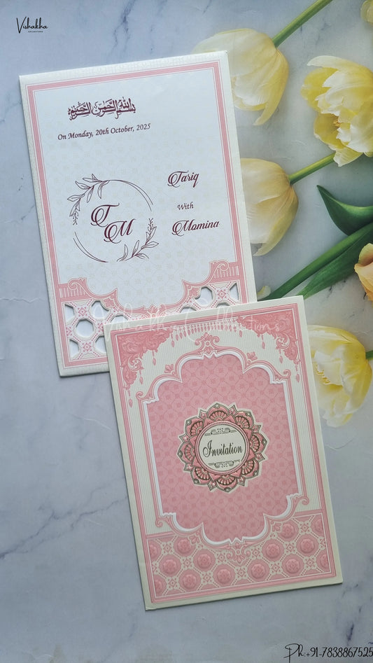 Hindu Muslim Christian Jain Sikh wedding invitation Cards SCH-177