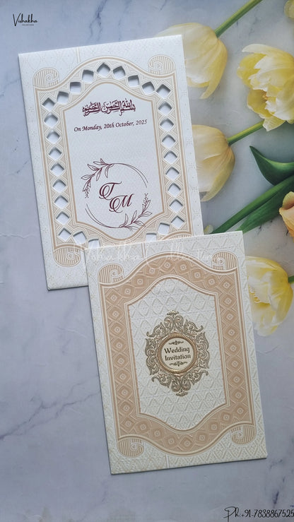 Hindu Muslim Christian Jain Sikh wedding invitation Cards SCH-178