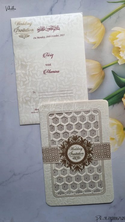 Hindu Muslim Christian Jain Sikh wedding invitation Cards SCH-UN004