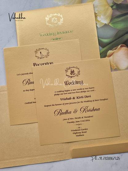 Hindu Muslim Christian Sikh invitation Cards SN-121