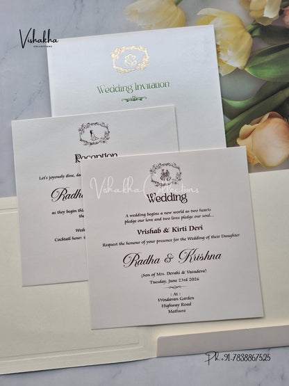 Hindu Muslim Christian Sikh invitation Cards SN-122