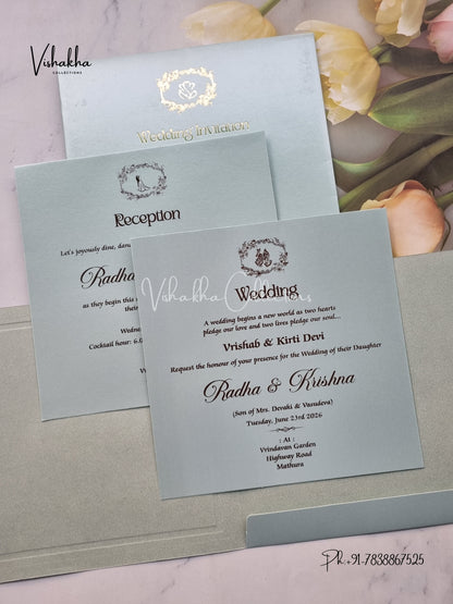 Hindu Muslim Christian Sikh invitation Cards SN-124