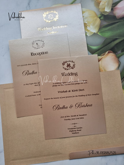 Hindu Muslim Christian Sikh invitation Cards SN-127