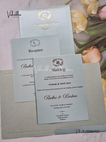 Hindu Muslim Christian Sikh invitation Cards SN-128