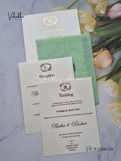 Hindu Muslim Christian Sikh invitation Cards SN-130
