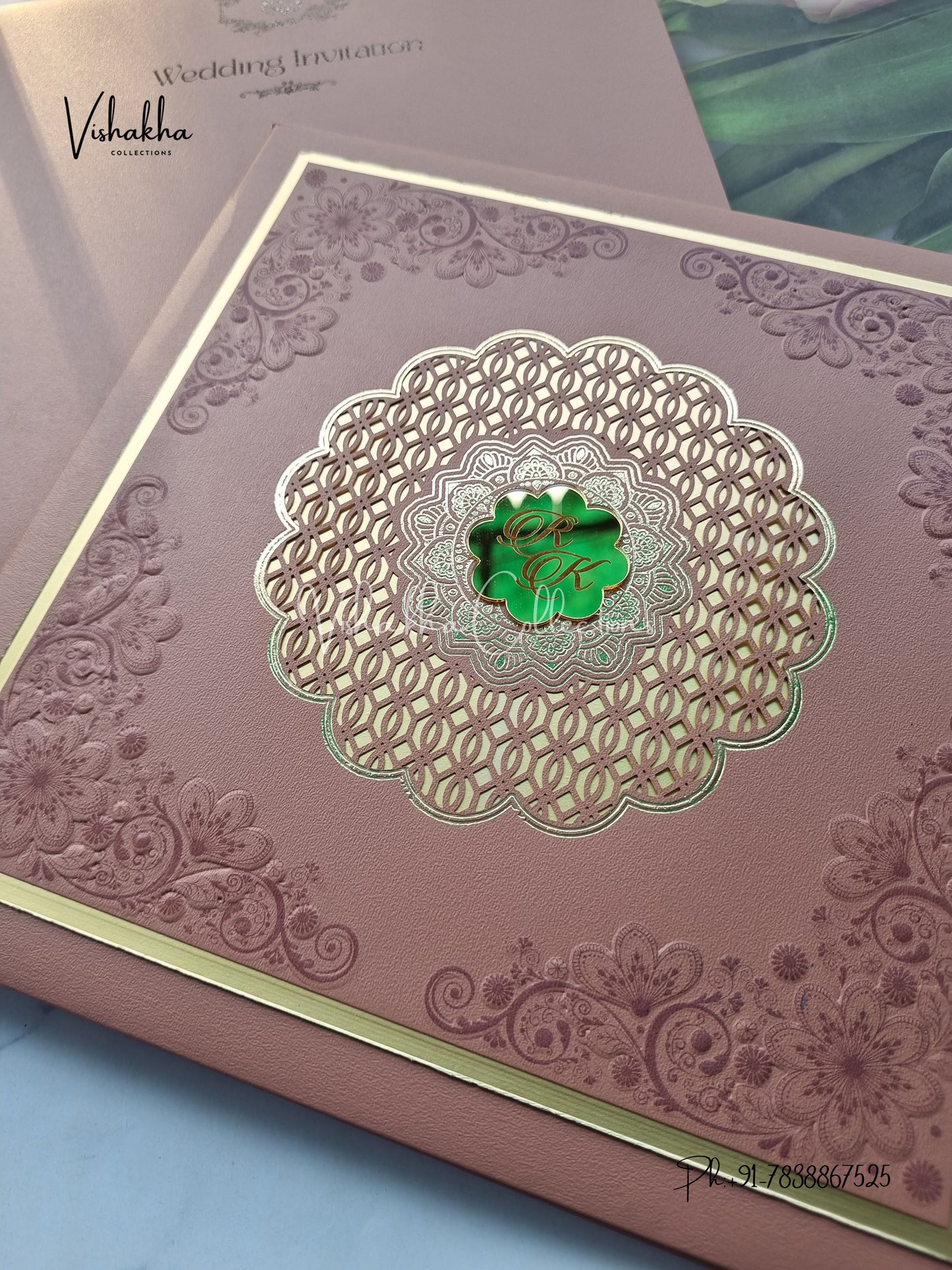 Hindu Muslim Christian Sikh Padded invitation Cards SN-137