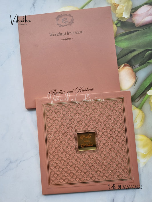 Hindu Muslim Christian Sikh Padded invitation Cards SN-141