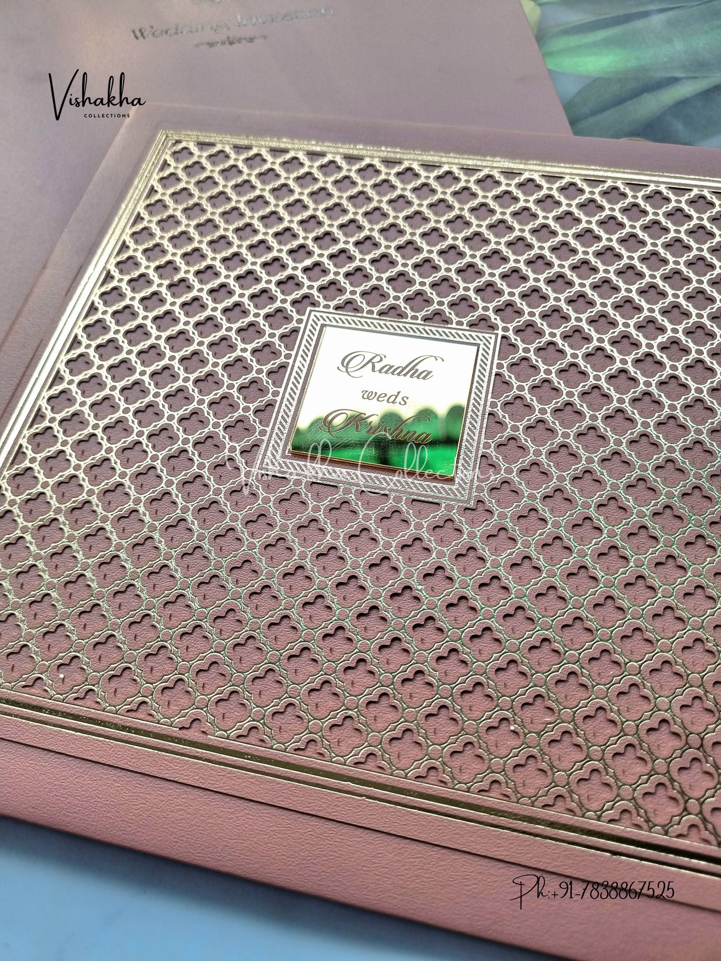 Hindu Muslim Christian Sikh Padded invitation Cards SN-141