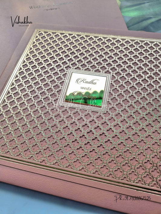 Hindu Muslim Christian Sikh Padded invitation Cards SN-141