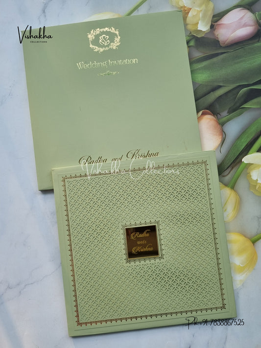 Hindu Muslim Christian Sikh Padded invitation Cards SN-157