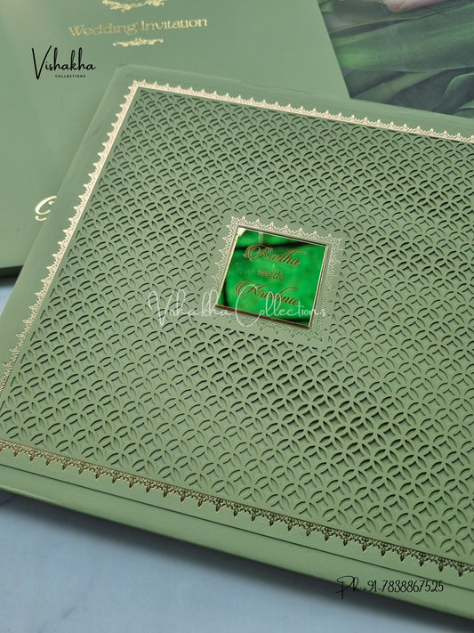 Hindu Muslim Christian Sikh Padded invitation Cards SN-157