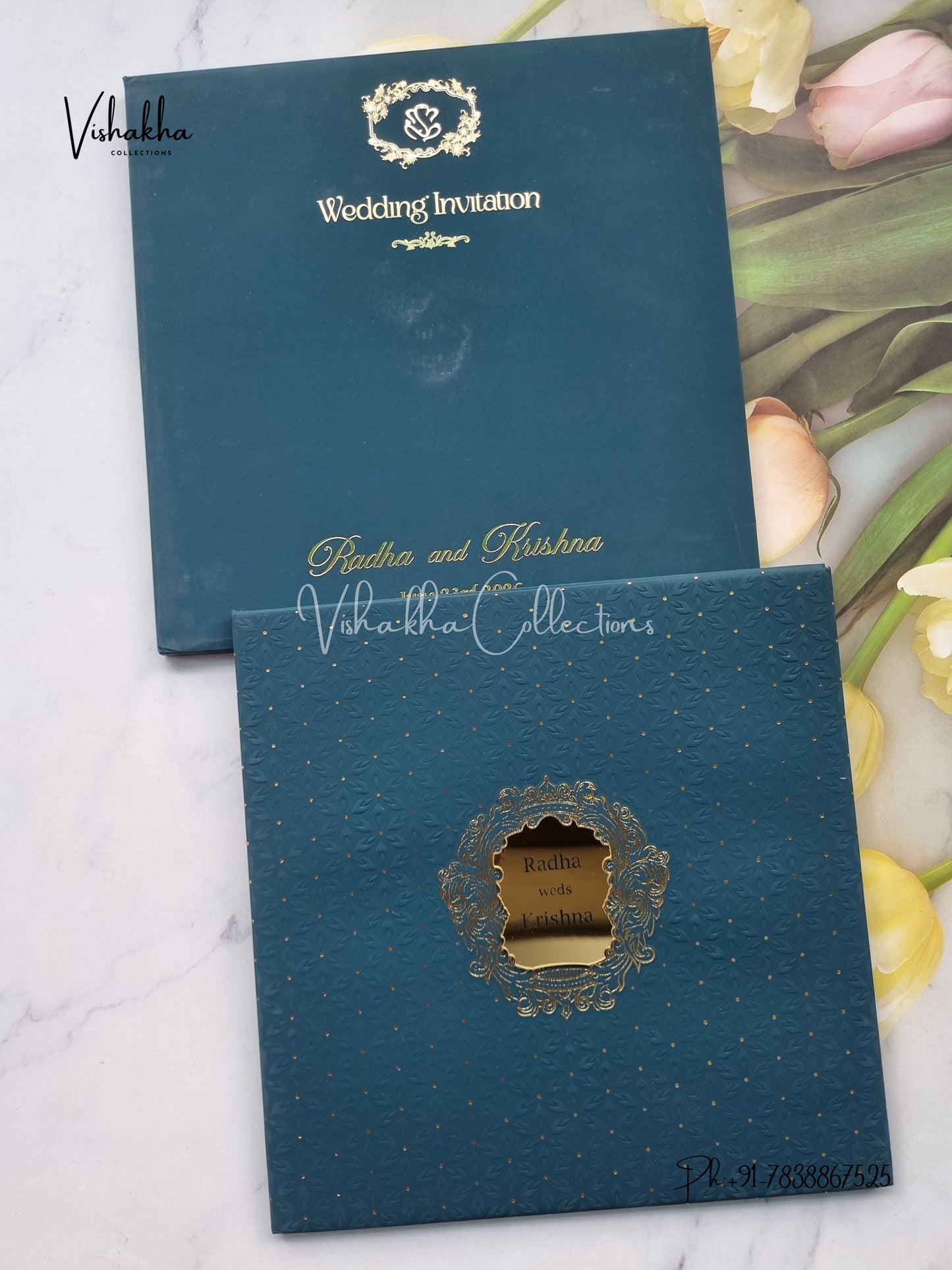 Hindu Muslim Christian Sikh Padded invitation Cards SN-159-1