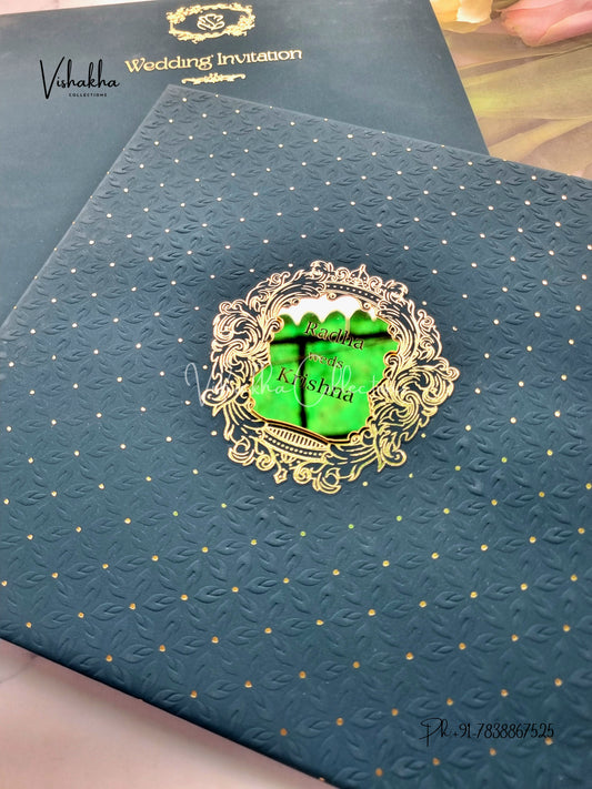 Hindu Muslim Christian Sikh Padded invitation Cards SN-159-1