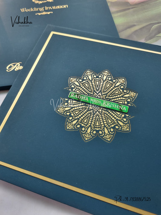 Hindu Muslim Christian Sikh Padded invitation Cards SN-159