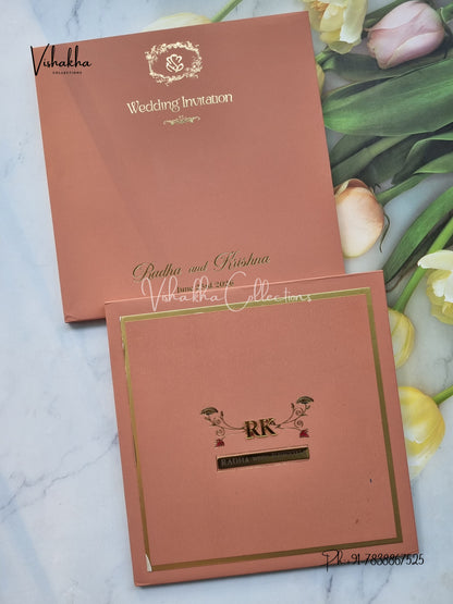 Hindu Muslim Christian Sikh Padded invitation Cards SN-161