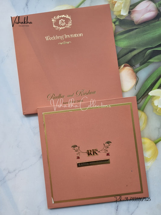 Hindu Muslim Christian Sikh Padded invitation Cards SN-161