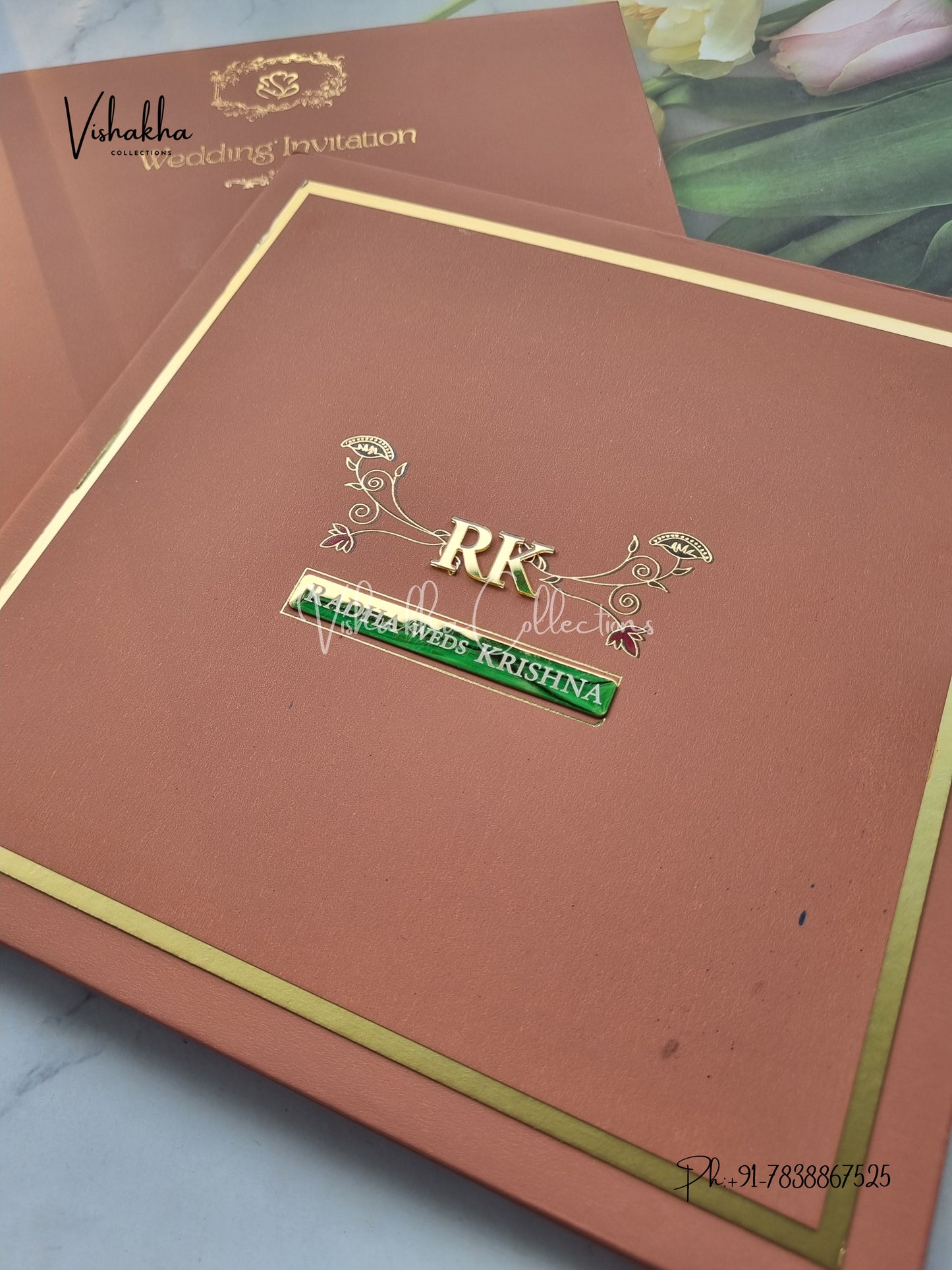 Hindu Muslim Christian Sikh Padded invitation Cards SN-161