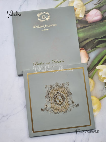 Hindu Muslim Christian Sikh Padded invitation Cards SN-164