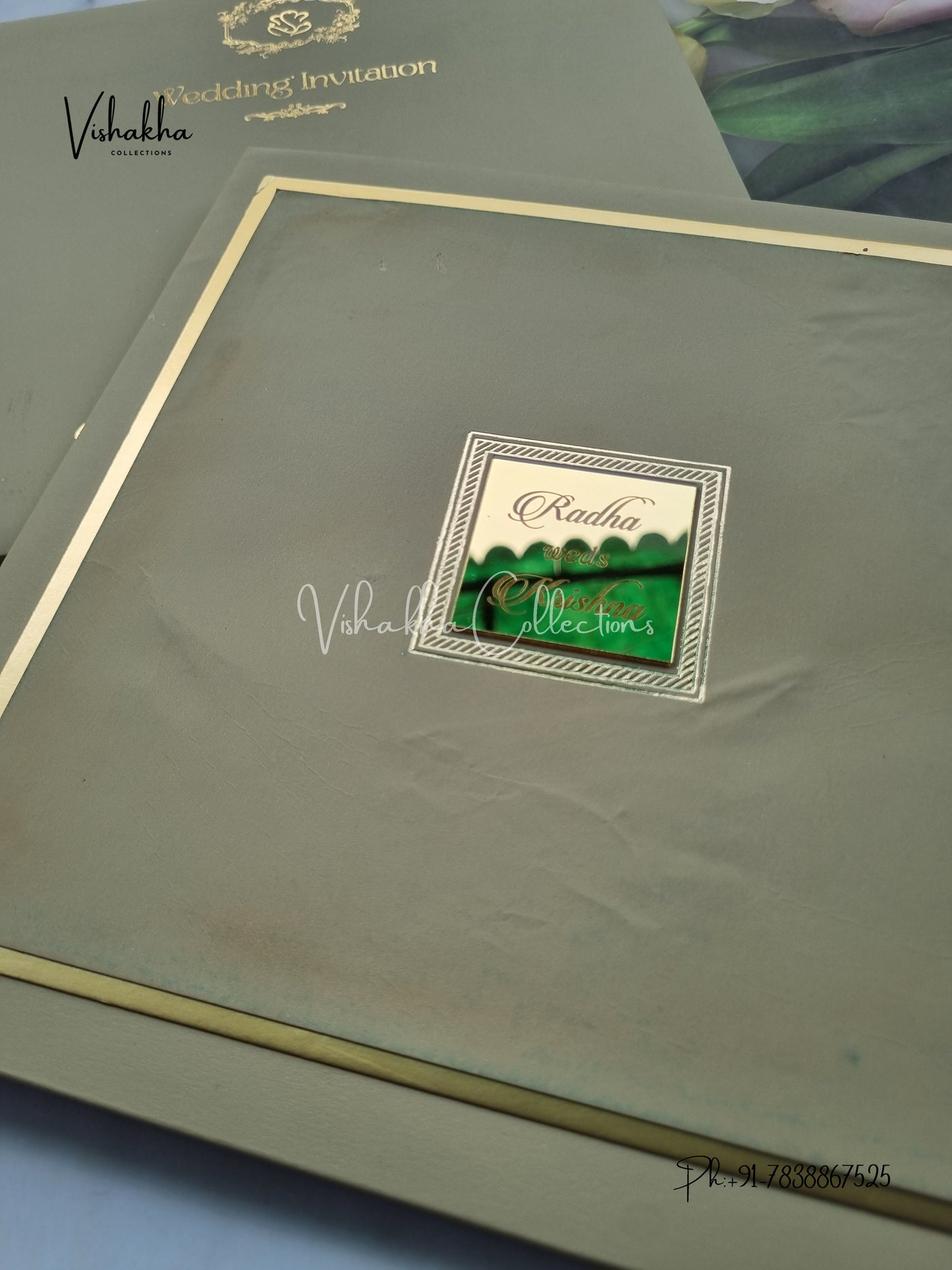 Hindu Muslim Christian Sikh Padded invitation Cards SN-166