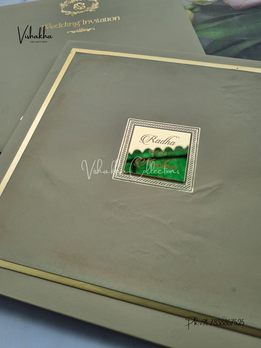 Hindu Muslim Christian Sikh Padded invitation Cards SN-166