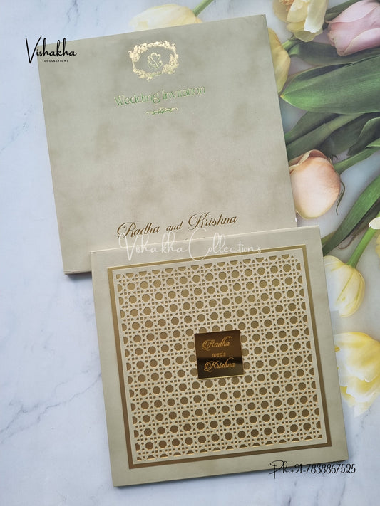 Hindu Muslim Christian Sikh Padded invitation Cards SN-169