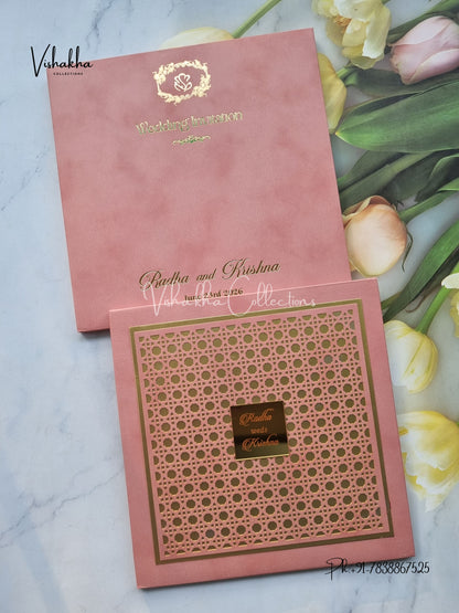 Hindu Muslim Christian Sikh Padded invitation Cards SN-170