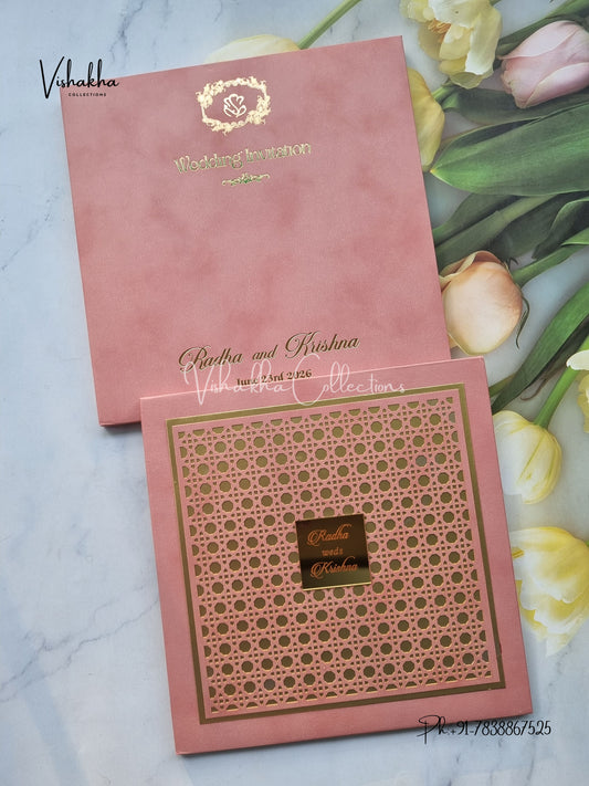 Hindu Muslim Christian Sikh Padded invitation Cards SN-170