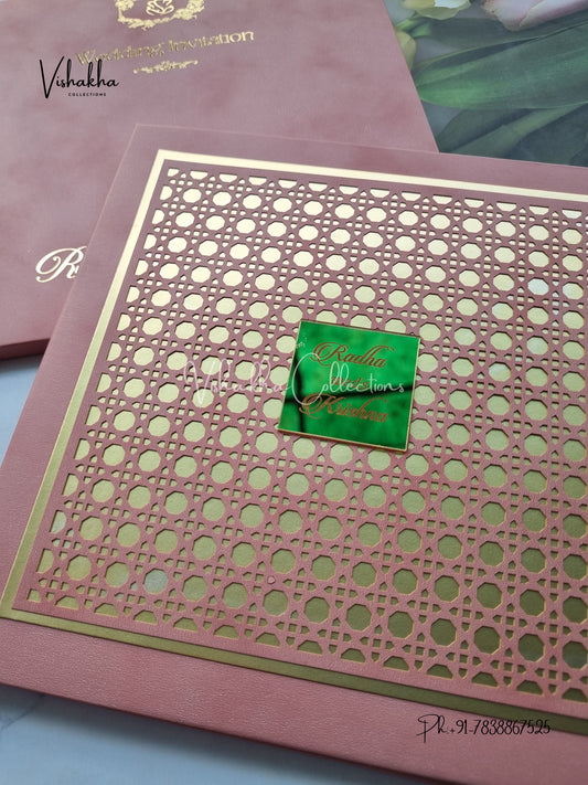 Hindu Muslim Christian Sikh Padded invitation Cards SN-170