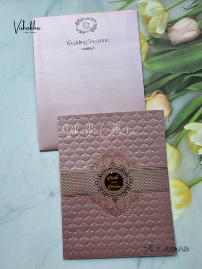 Hindu Muslim Christian Sikh Colored invitation Cards SN-43