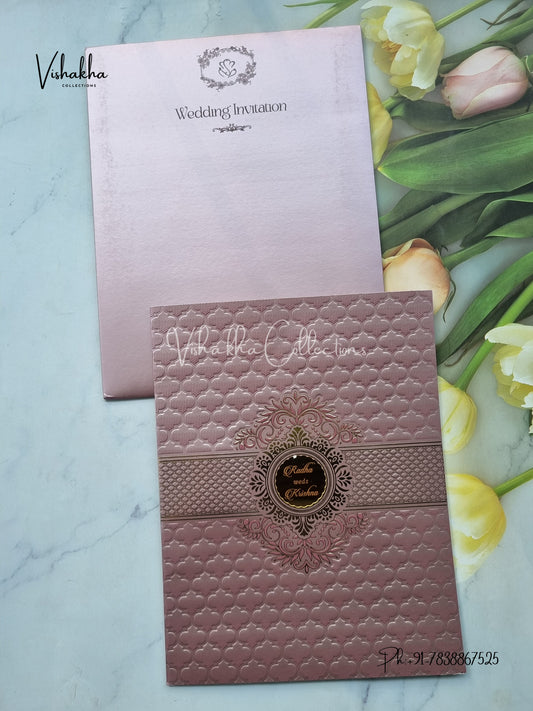 Hindu Muslim Christian Sikh Colored invitation Cards SN-43