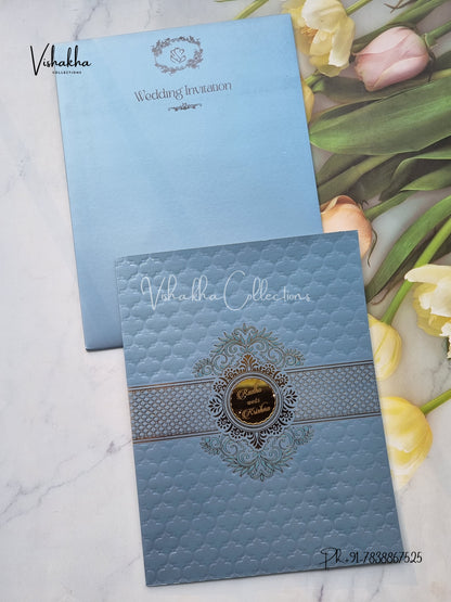 Hindu Muslim Christian Sikh Colored invitation Cards SN-44