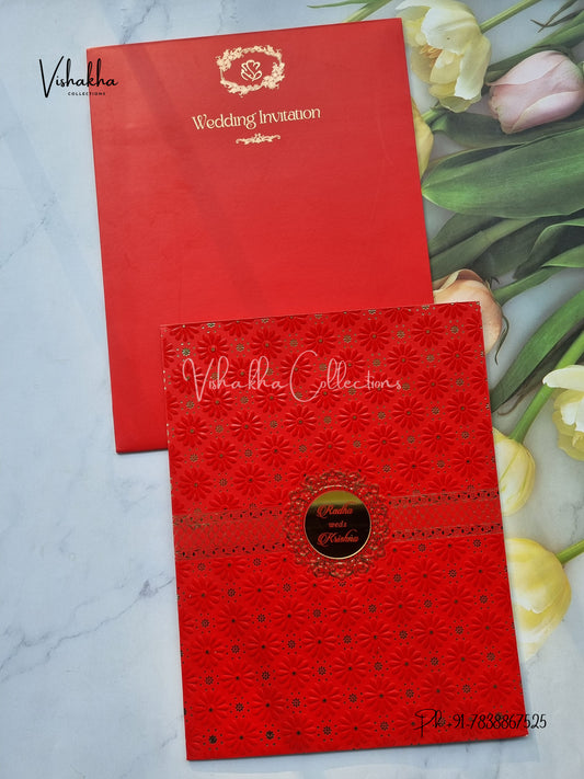 Hindu Muslim Christian Sikh Colored invitation Cards SN-47