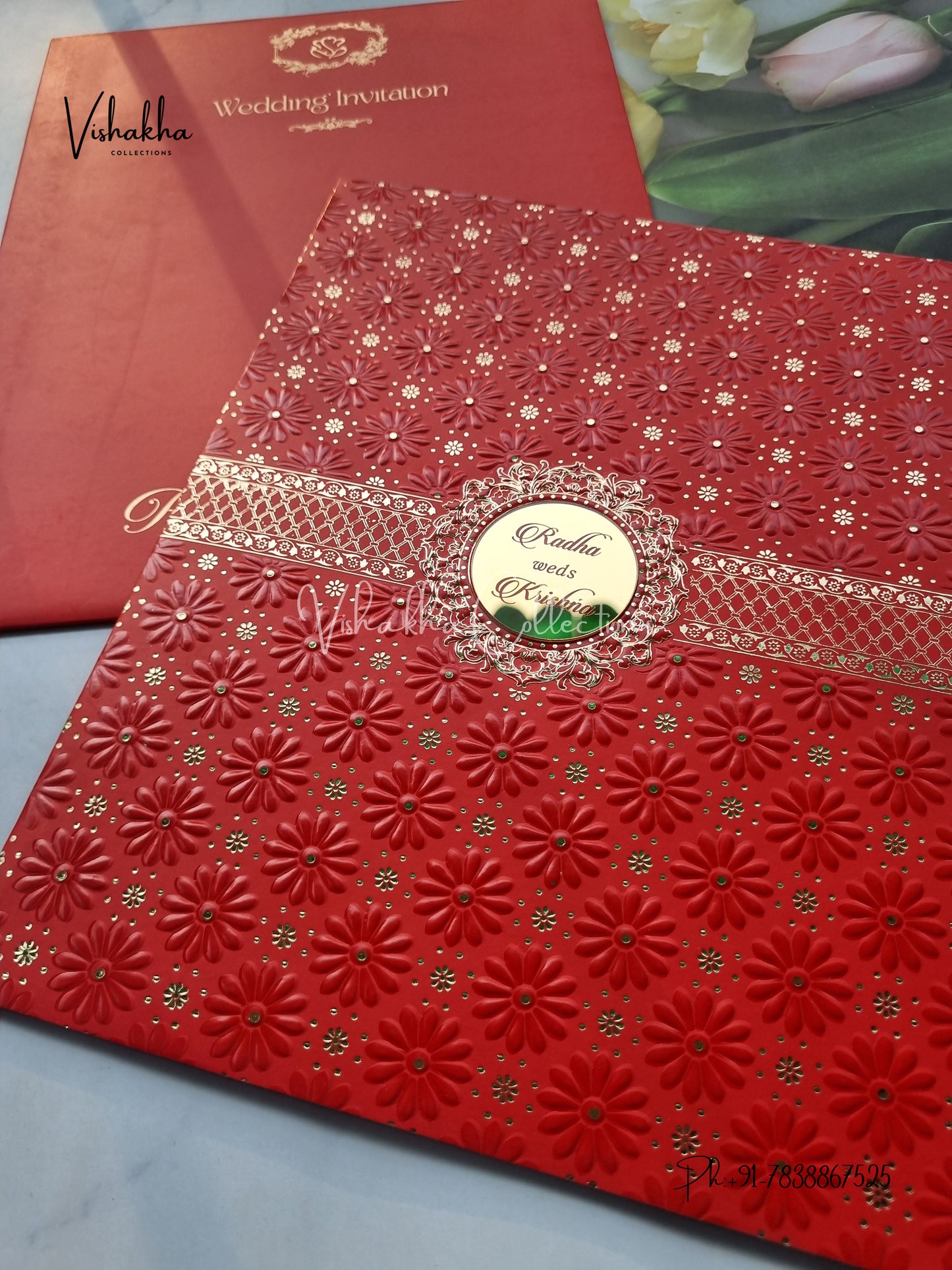 Hindu Muslim Christian Sikh Colored invitation Cards SN-47