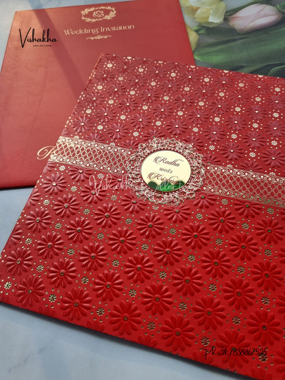 Hindu Muslim Christian Sikh Colored invitation Cards SN-47