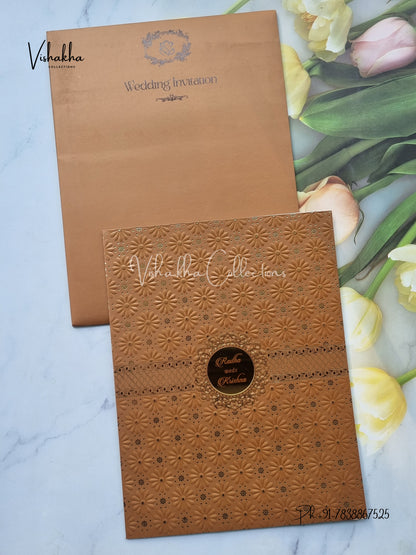 Hindu Muslim Christian Sikh Colored invitation Cards SN-48