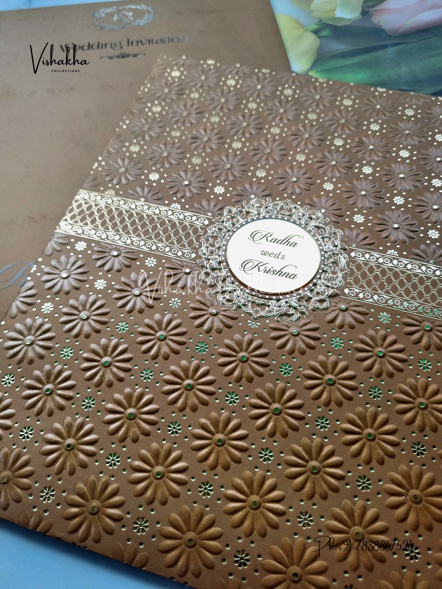 Hindu Muslim Christian Sikh Colored invitation Cards SN-48