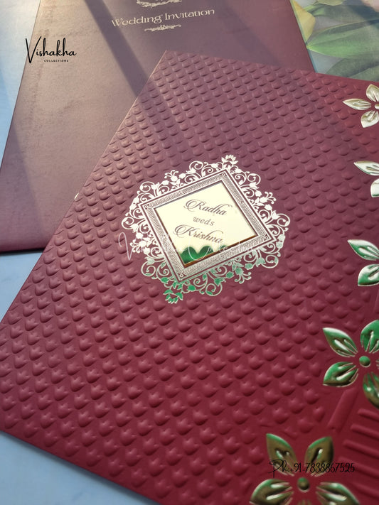 Hindu Muslim Christian Sikh Colored invitation Cards SN-51