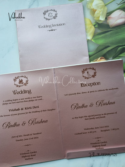 Semi Box Colored invitation Cards SN-53