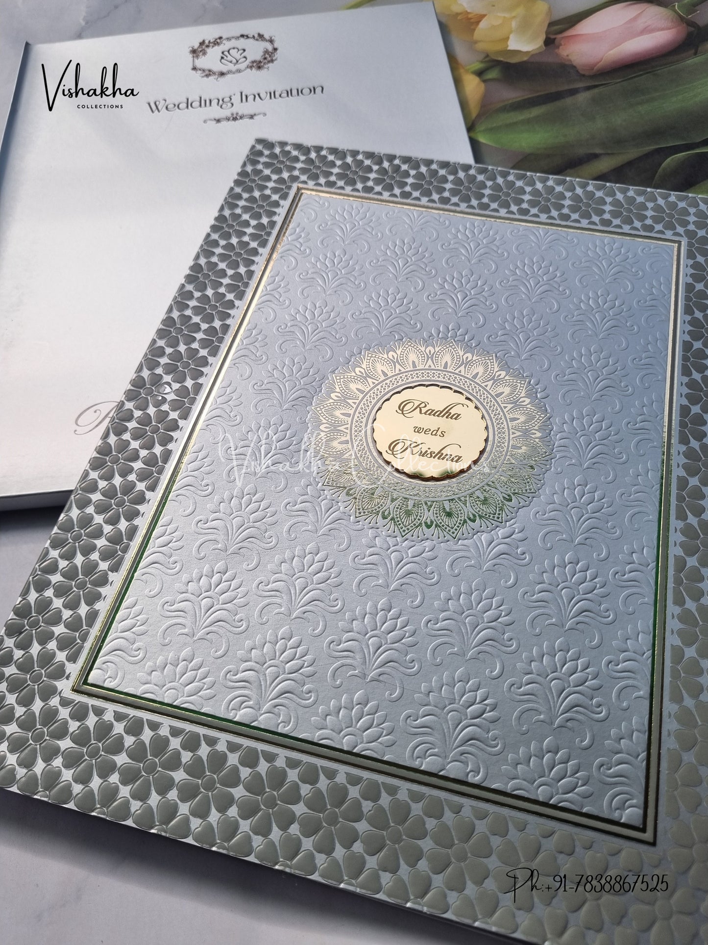 Semi Box Colored invitation Cards SN-55