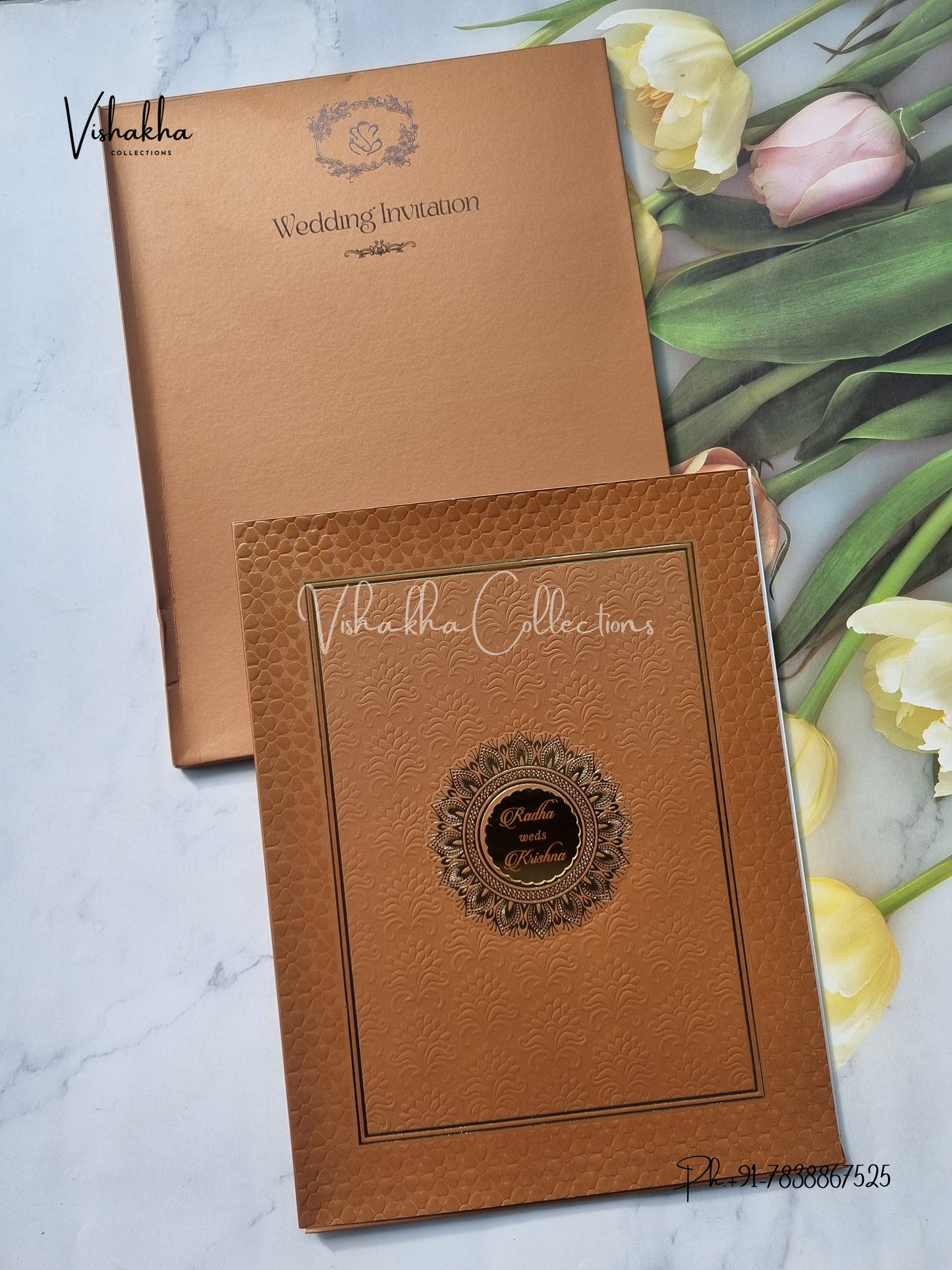 Semi Box Colored invitation Cards SN-56