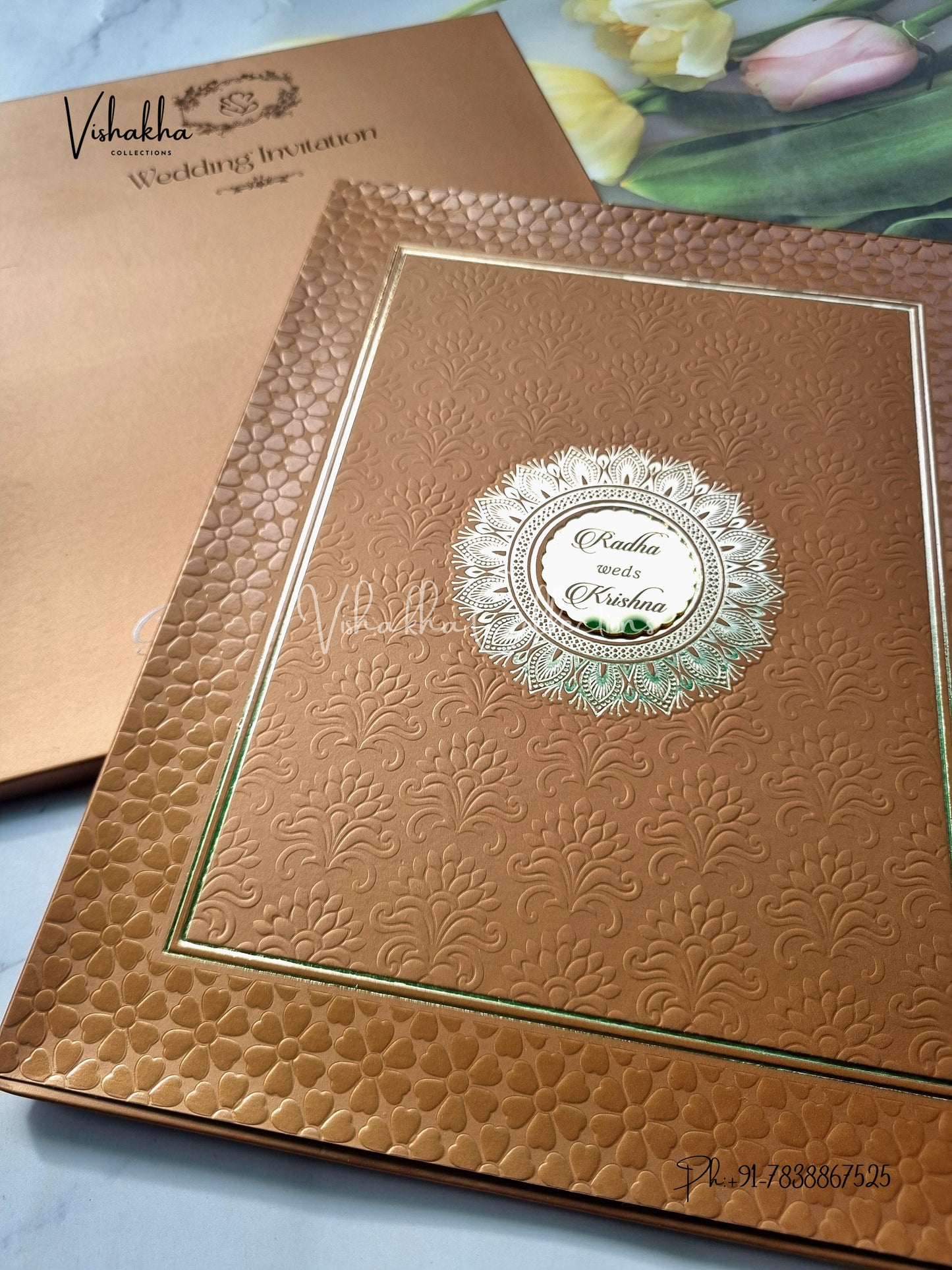 Semi Box Colored invitation Cards SN-56