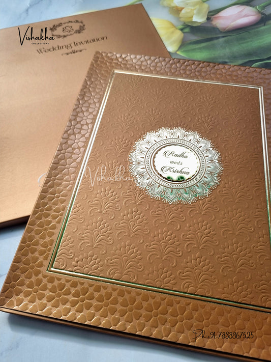 Semi Box Colored invitation Cards SN-56