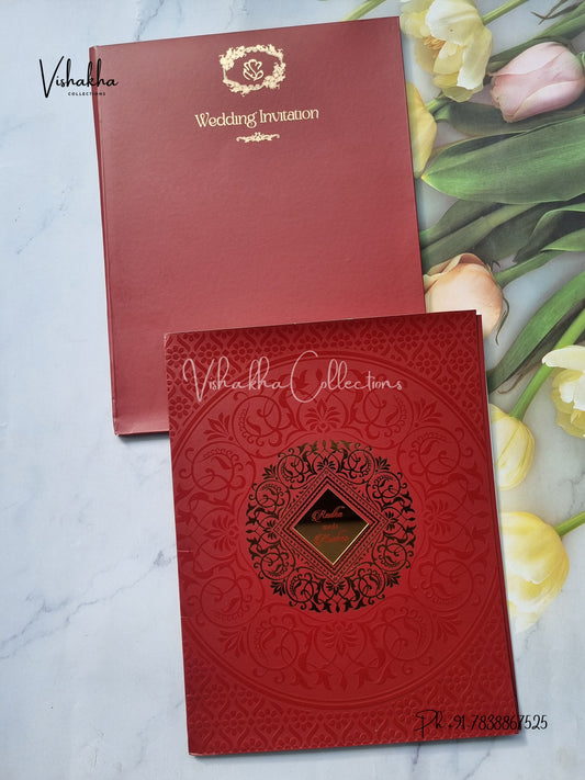 Semi Box Colored invitation Cards SN-58