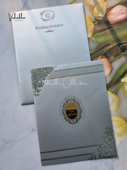 Hindu Muslim Christian Sikh Colored invitation Cards SN-67