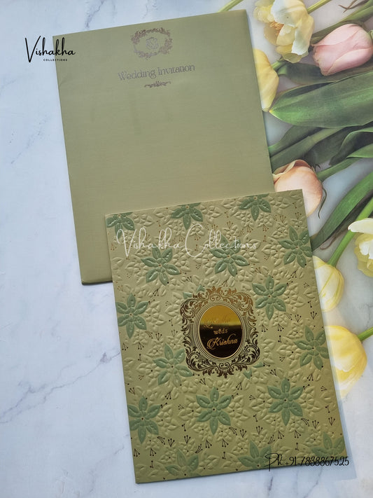 Hindu Muslim Christian Sikh Colored invitation Cards SN-69