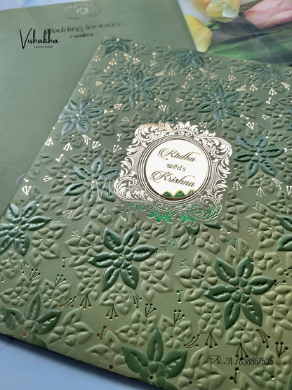 Hindu Muslim Christian Sikh Colored invitation Cards SN-69