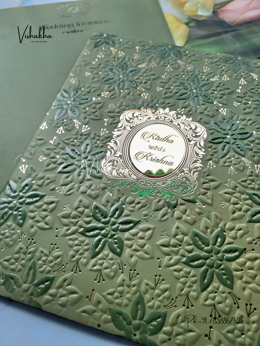 Hindu Muslim Christian Sikh Colored invitation Cards SN-69