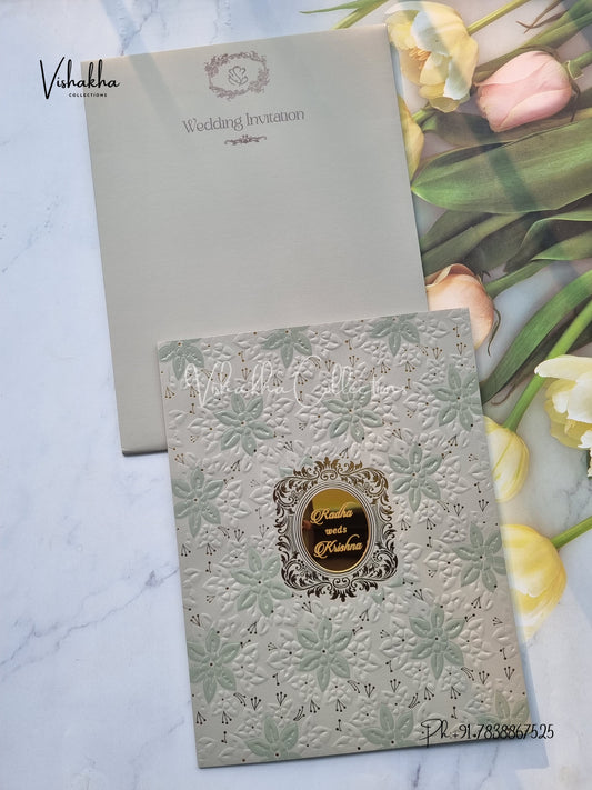 Hindu Muslim Christian Sikh Colored invitation Cards SN-70