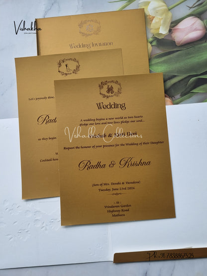 Semi Box Colored invitation Cards SN-71